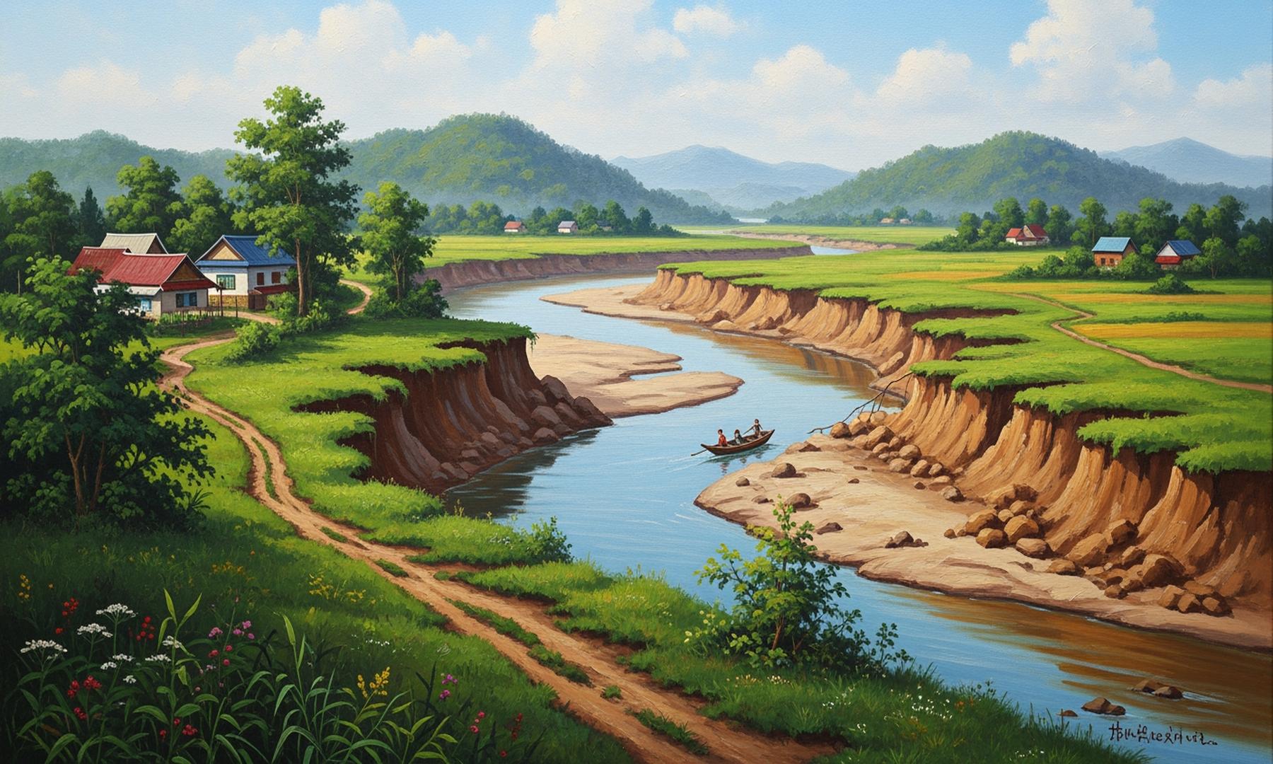 Nature Study Highlights Socioeconomic Impacts of Riverbank Erosion in Bangladesh