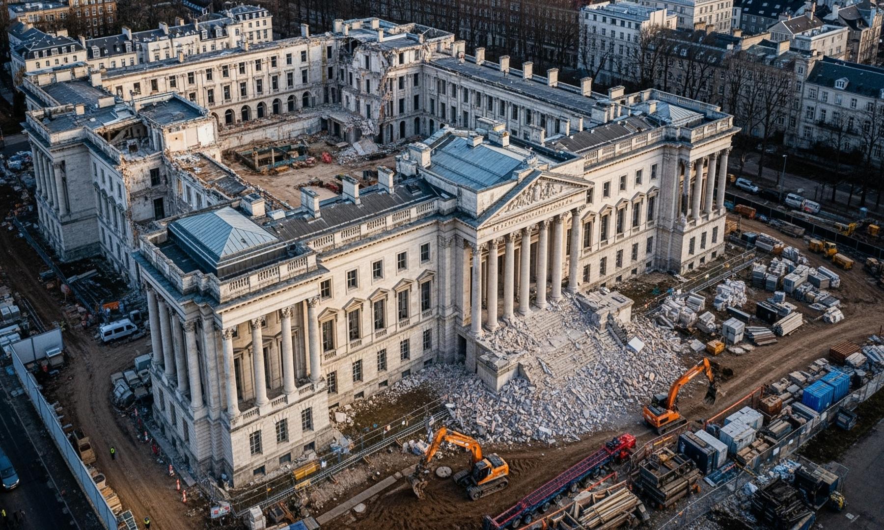 White House East Wing Demolition Revealed in New Satellite Images