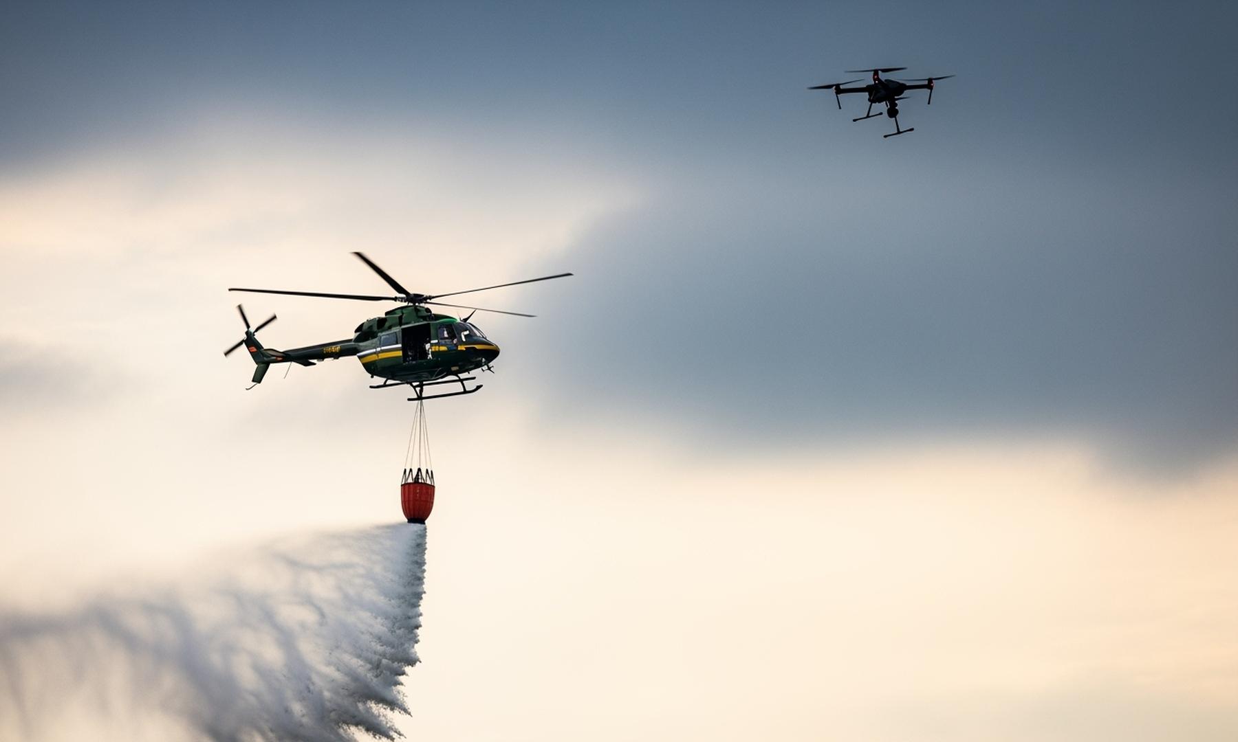 State Emergency Service Deploys Aircraft and Drones to Combat Fires in Kyiv After Russian Attack