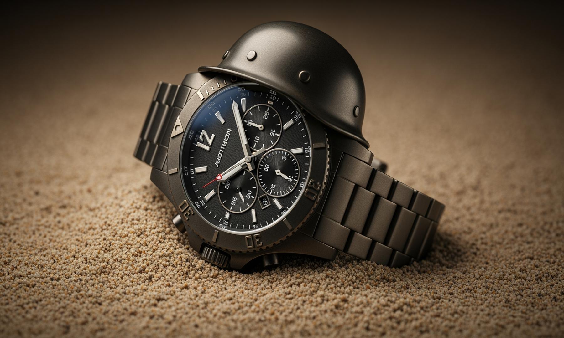 Col Launches D-Day Watches Using WWII Helmets and Normandy Sand
