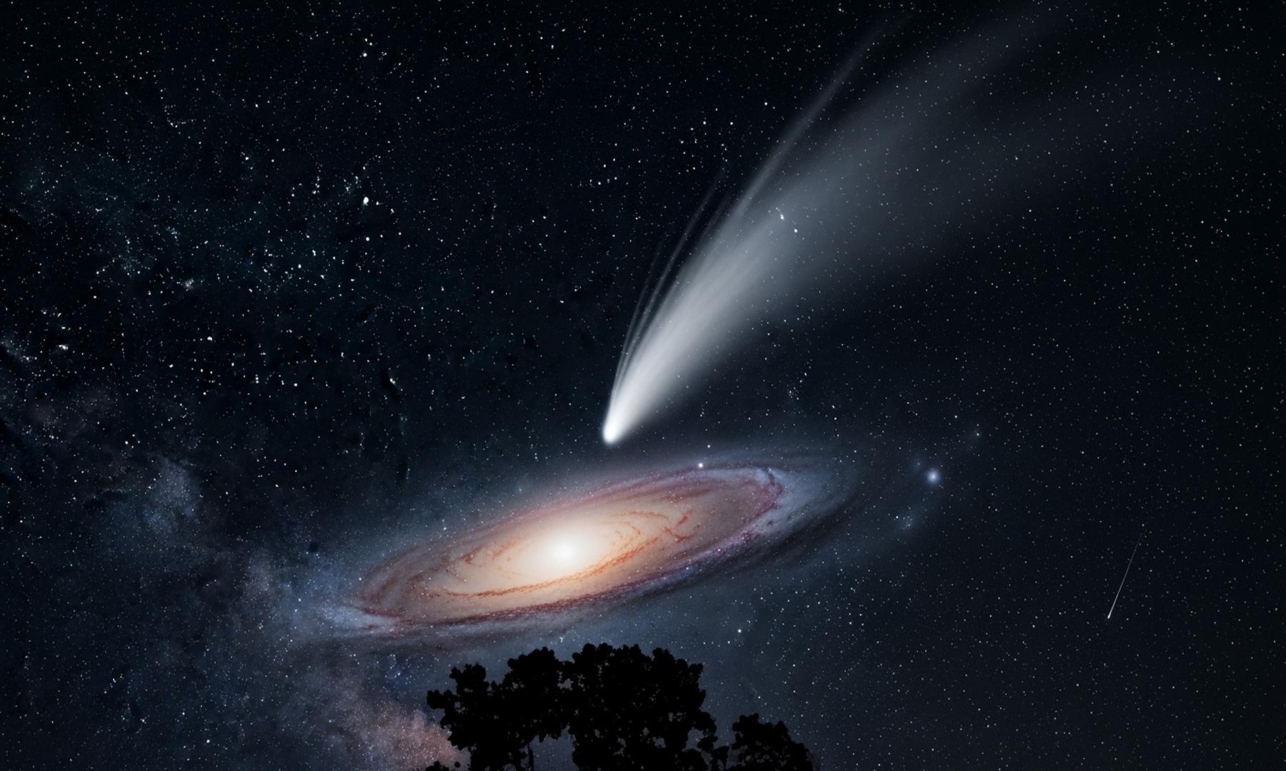 Comets Illuminate Skies as Scientists Explore Milky Way's Mysterious Glow