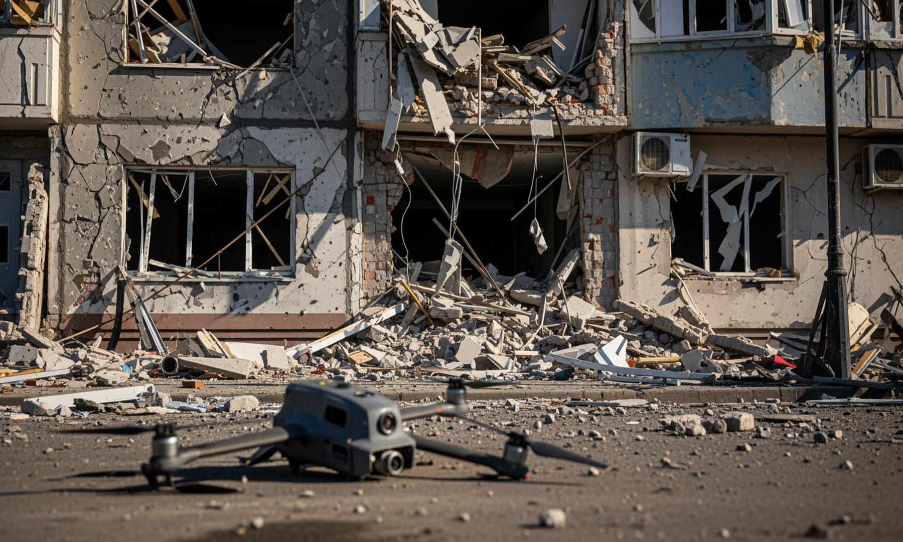 Russian Drone Strike in Eastern Ukraine Results in Casualties and Infrastructure Damage