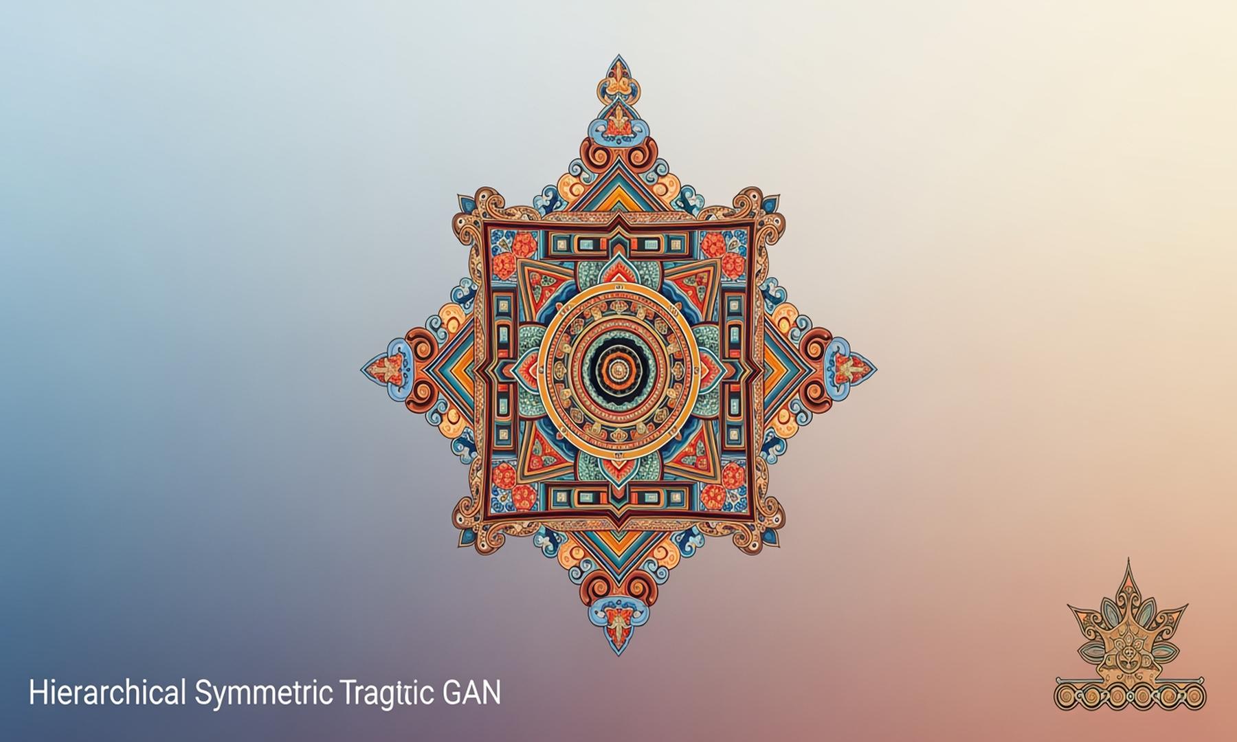 Hierarchical Symmetric GAN Enhances Thangka Image Generation