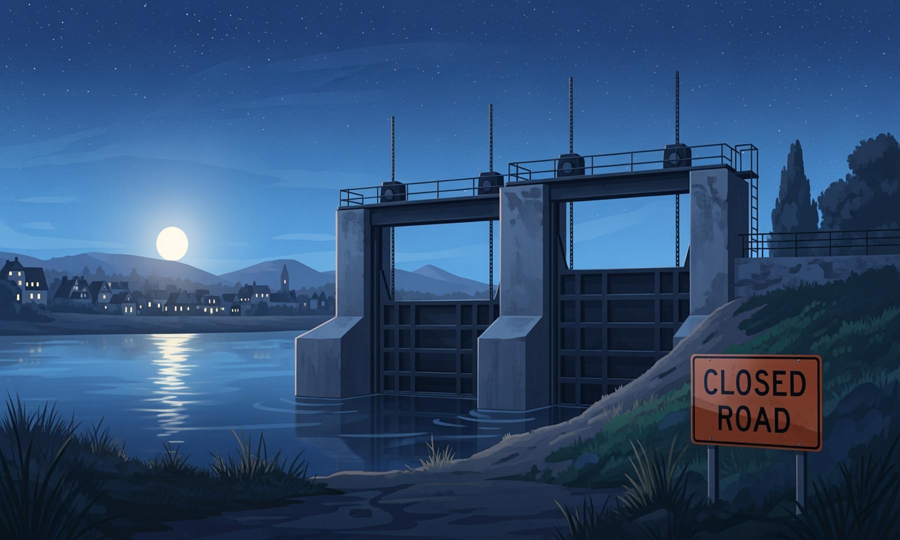 Environment Agency Initiates Floodgate Repairs Causing Overnight Road Closures in Lymington