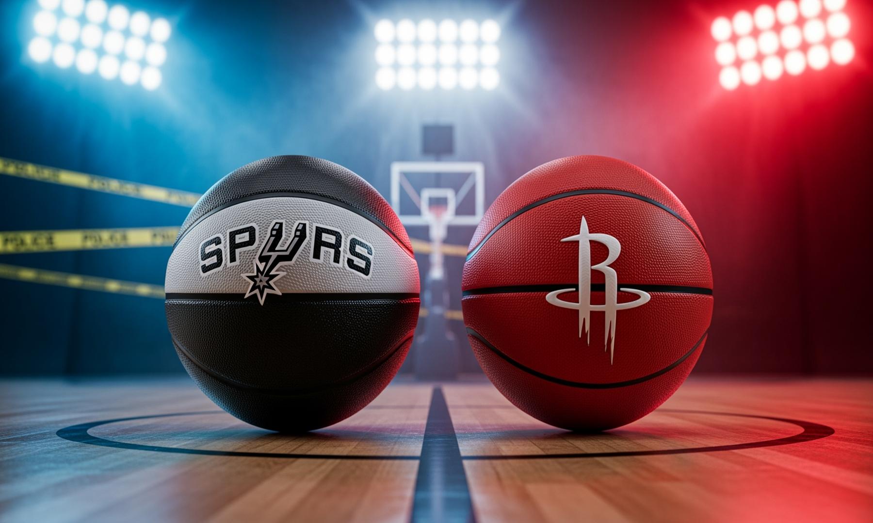 San Antonio Spurs and Houston Rockets Face Off in NBA Game Highlights