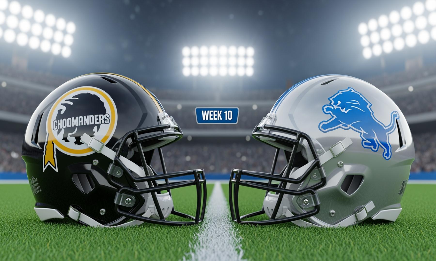 Commanders vs. Lions: Key Matchup in NFL Week 10 with Broadcast Details