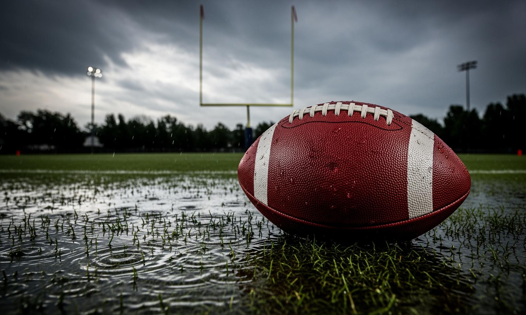 Notre Dame Dominates Navy in Rain-Soaked Football Game