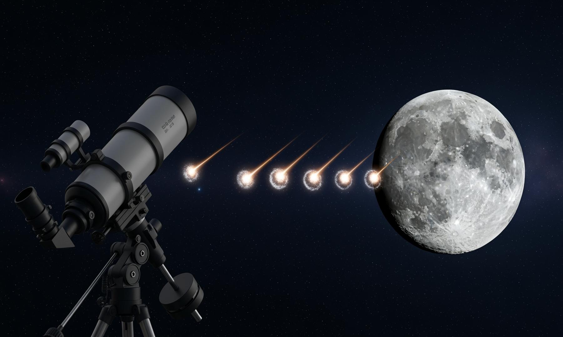 Telescope Captures Meteor Impacts on Moon, Highlights Lunar Vulnerability