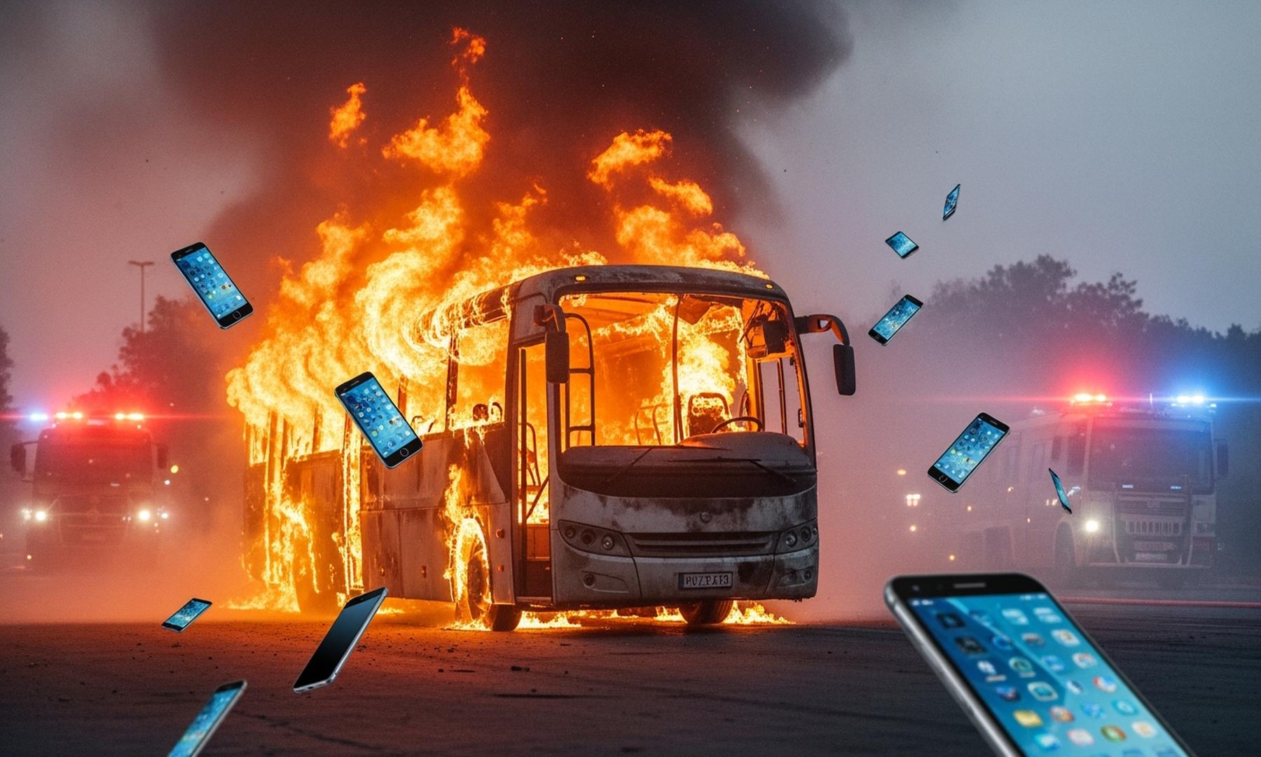 India Bus Fire Intensified by Smartphones, Raises Safety Concerns