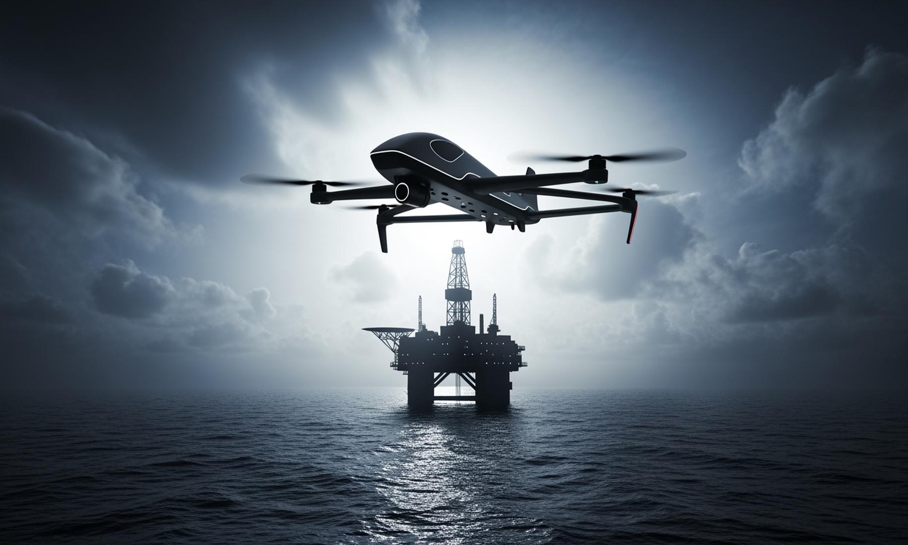 Ukrainian Drones Hit Russian-Occupied Oil Rig in Black Sea