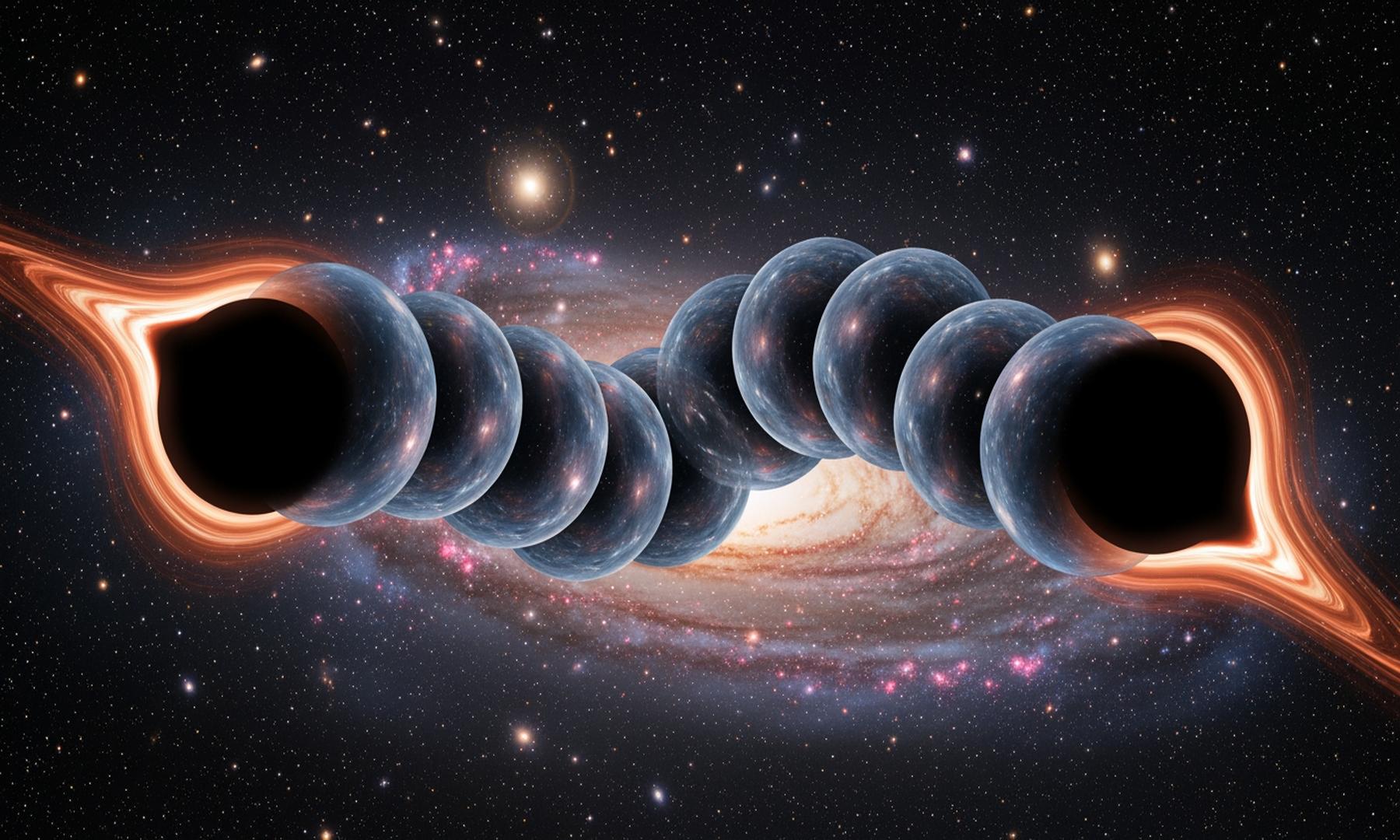 Physicists Discover Caterpillar-Like Wormhole Connecting Black Holes