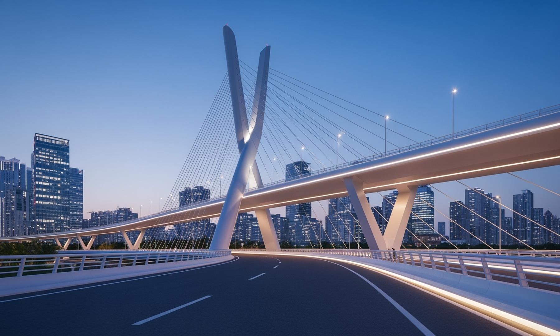Ge Wang's Twist Bridge Wins Silver in A' Architecture Awards, Enhancing Urban Connectivity