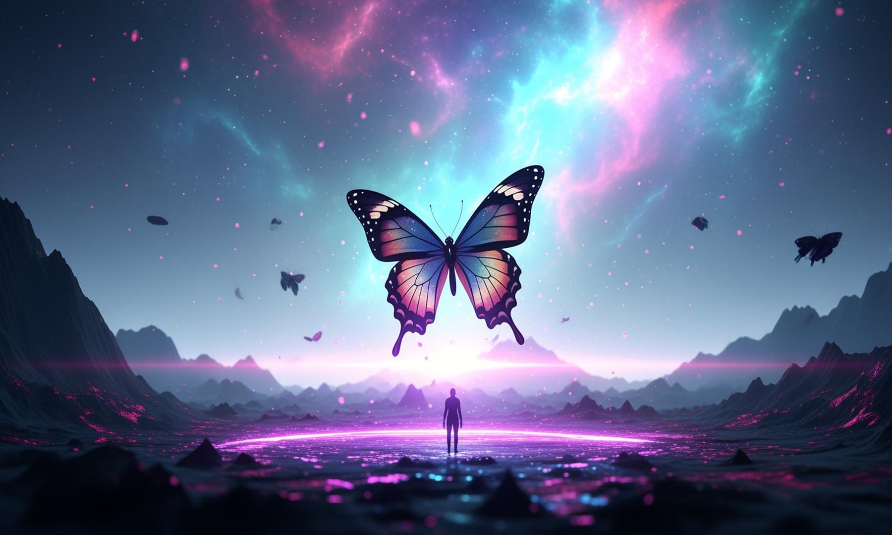 Fortnite OG Hosts Butterfly Event, Engages Players in Cosmic Encounter