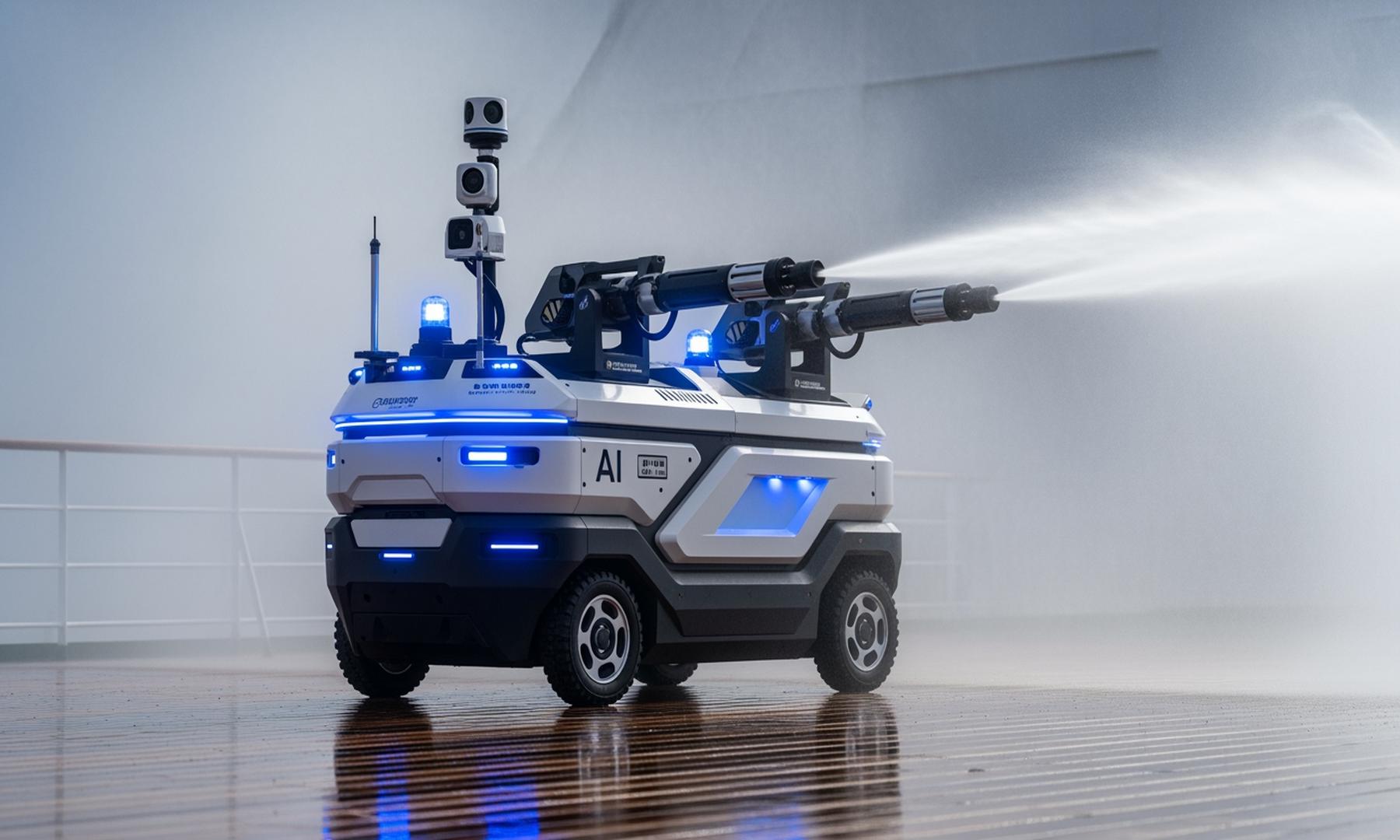 AI-Powered Firefighting System Successfully Tested on South Korean Ship